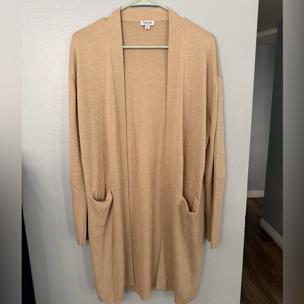 Splendid Long Tan Cardigan Size M
